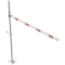 Height restriction barrier | cross tube length: 2500 mm | for padlock | to be fixed by plugs